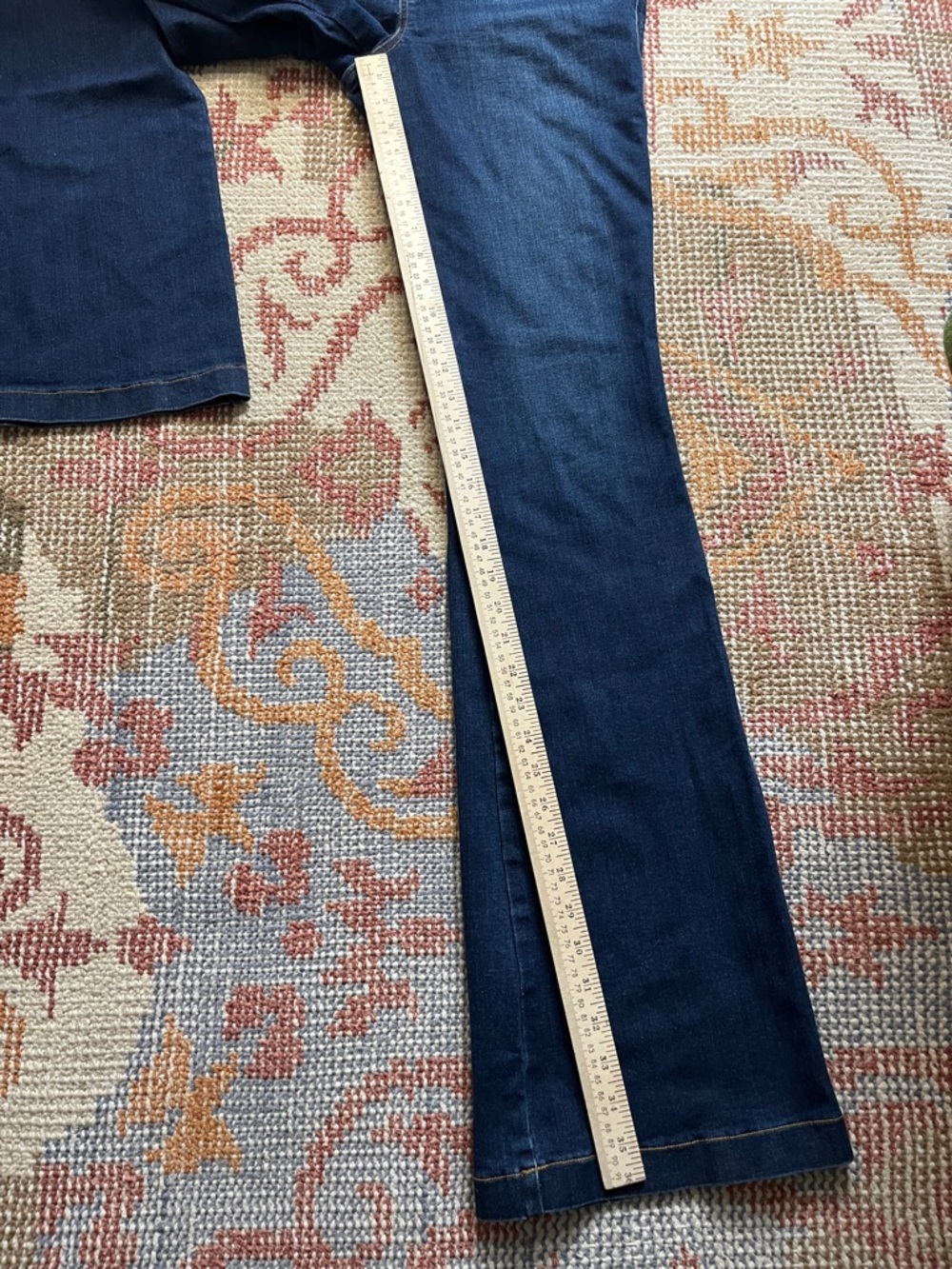 Spanx Clean Indigo Bootcut Trouser Size Large Tall - Picture 4 of 8